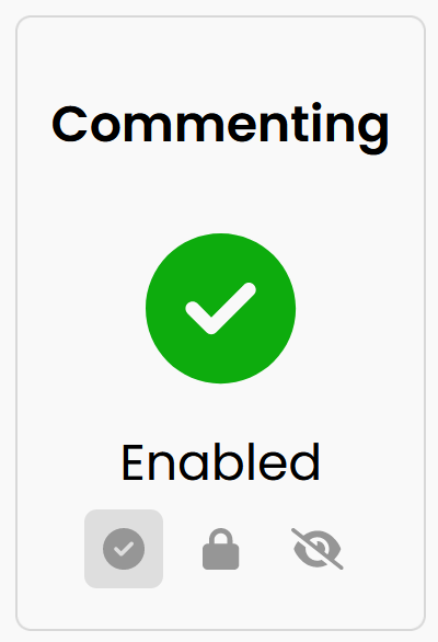 Admin panel toggle